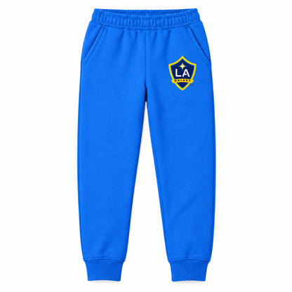 LA Galaxy FC youth jogger sweatpants, Blue, Youth Large ages 10–12