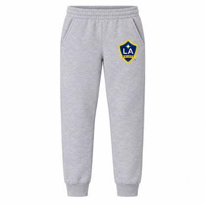 LA Galaxy FC youth jogger sweatpants, Grey, Youth Large ages 10–12