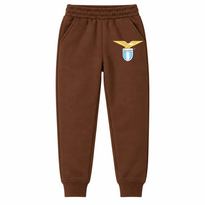 Lazio FC youth jogger sweatpants, Brown, Youth Large ages 10–12