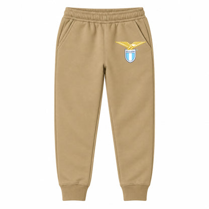 Lazio FC youth jogger sweatpants, Khaki, Youth Large ages 10–12
