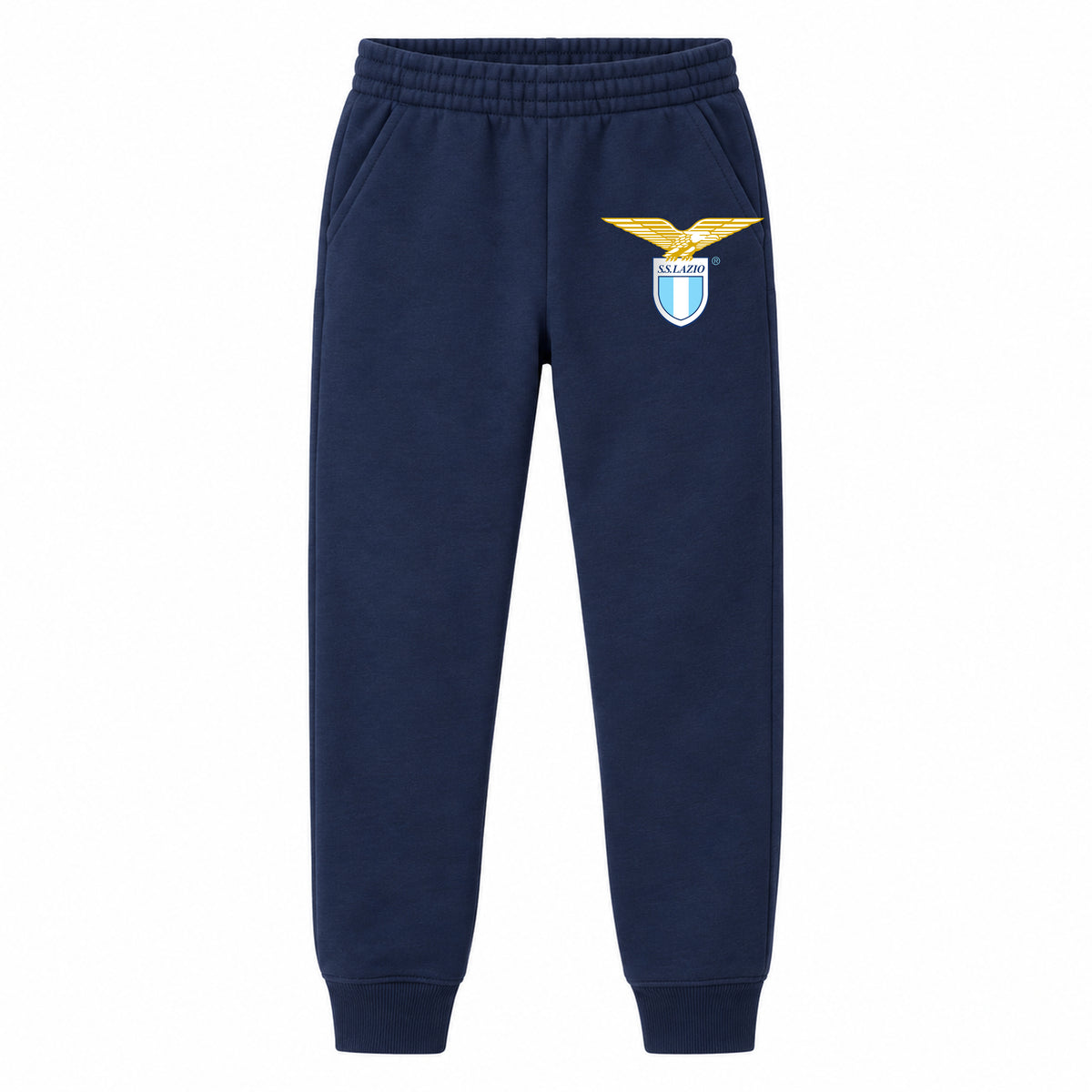 Lazio FC youth jogger sweatpants, Navy Blue, Youth Large ages 10–12