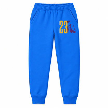 Lebron James 23 youth jogger sweatpants, Blue, Youth Large ages 10–12