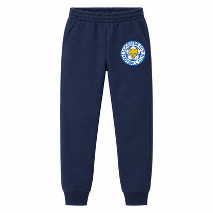 Leicester City FC youth jogger sweatpants, Navy Blue, Youth Large ages 10–12
