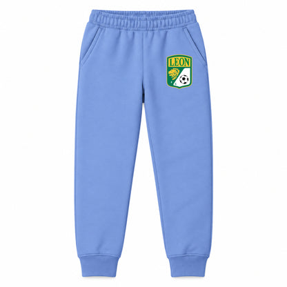 Leon FC youth jogger sweatpants, Carolina Blue, Youth Large ages 10–12