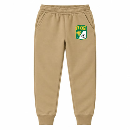 Leon FC youth jogger sweatpants, Khaki, Youth Large ages 10–12