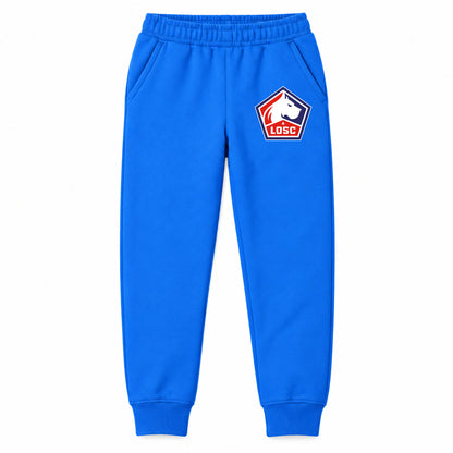 Lille Olympique FC youth jogger sweatpants, Blue, Youth Large ages 10–12