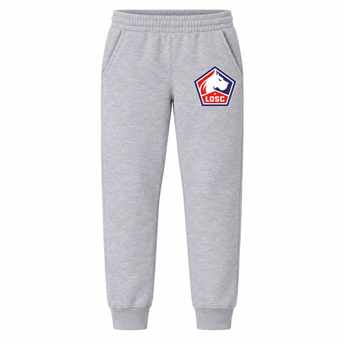 Lille Olympique FC youth jogger sweatpants, Grey, Youth Large ages 10–12
