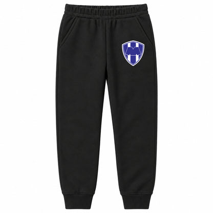 Monterrey FC youth jogger sweatpants, Black, Youth Large ages 10–12