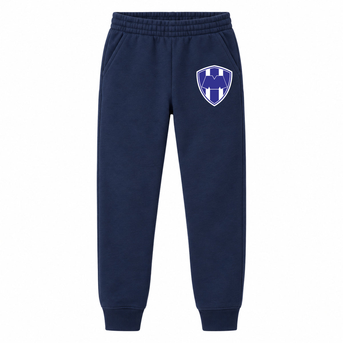 Monterrey FC youth jogger sweatpants, Navy Blue, Youth Large ages 10–12