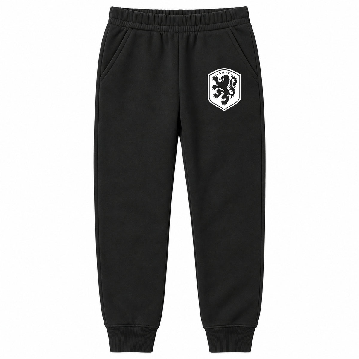 Netherlands National Soccer Team youth jogger sweatpants, Black, Youth Large ages 10–12