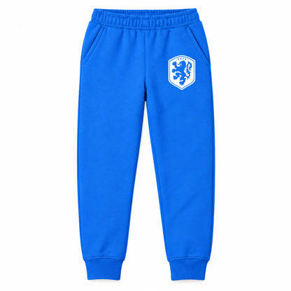 Netherlands National Soccer Team youth jogger sweatpants, Blue, Youth Large ages 10–12