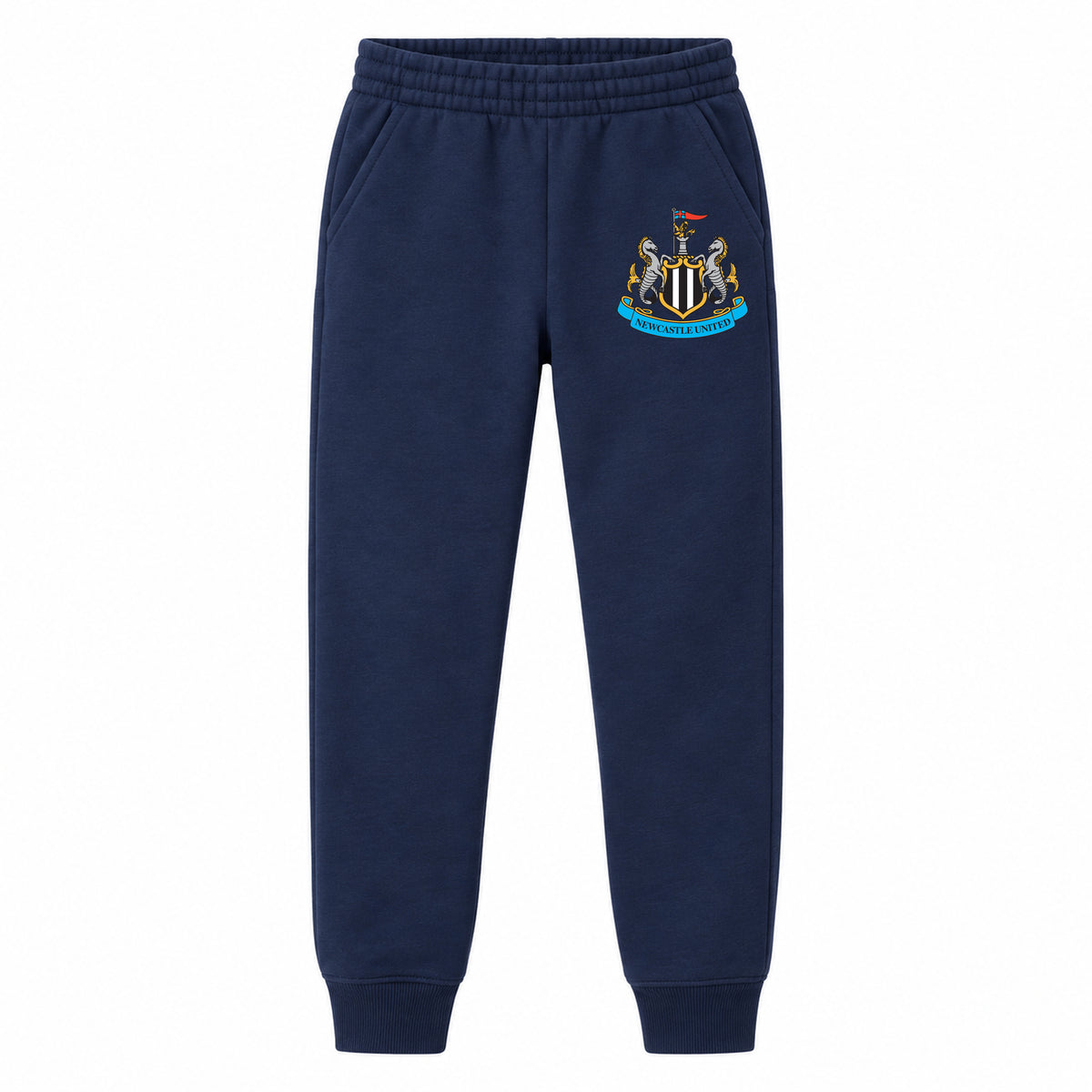 Newcastle United FC youth jogger sweatpants, Navy Blue, Youth Large ages 10–12