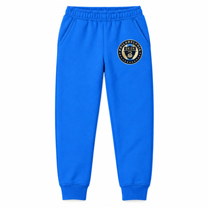 Philadelphia Union FC youth jogger sweatpants, Blue, Youth Large ages 10–12
