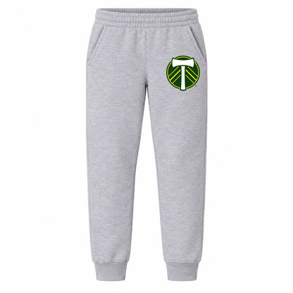 Portland Timbers FC youth jogger sweatpants, Grey, Youth Large ages 10–12
