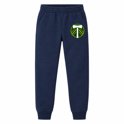 Portland Timbers FC youth jogger sweatpants, Navy Blue, Youth Large ages 10–12