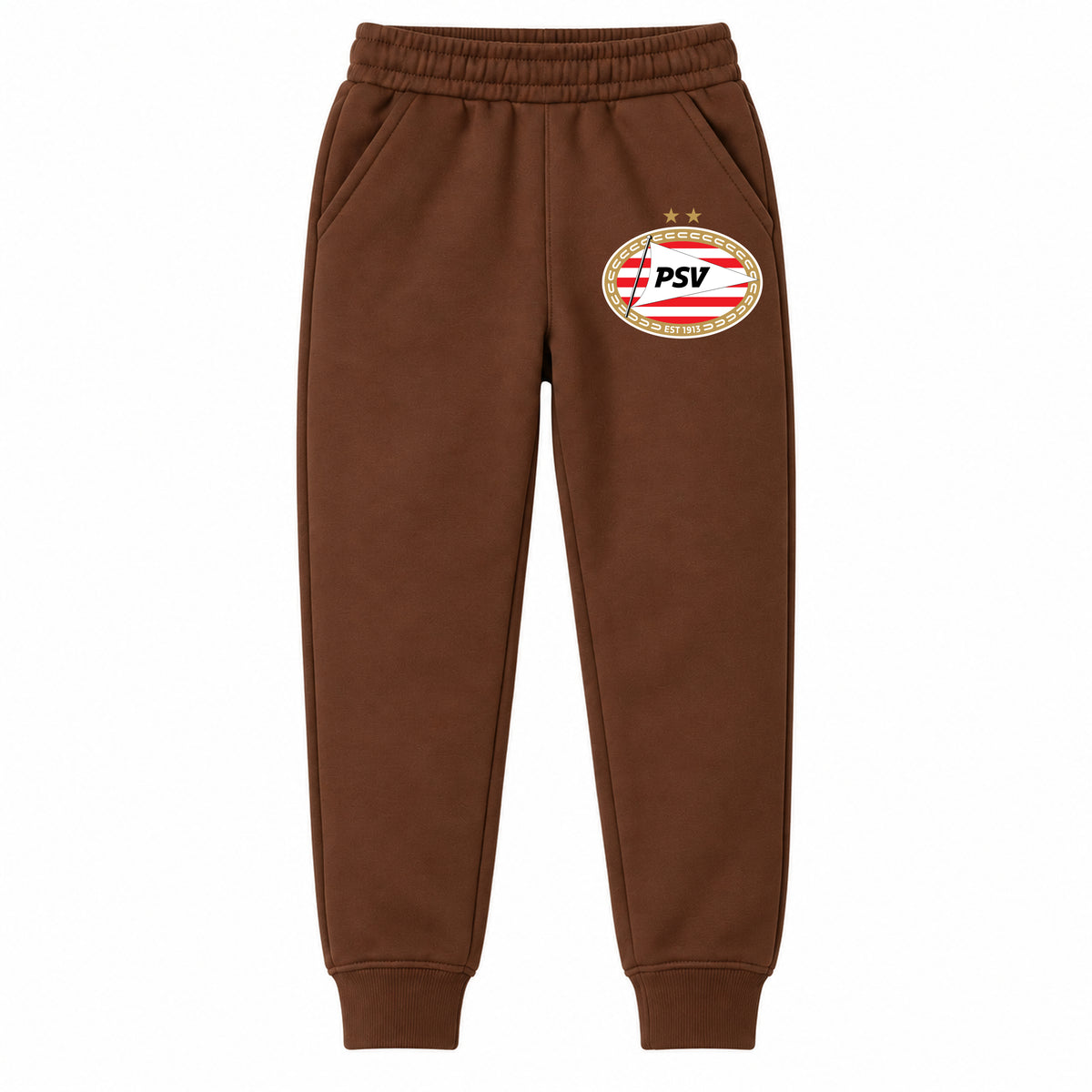 PSV Eindhoven FC youth jogger sweatpants, Brown, Youth Large ages 10–12
