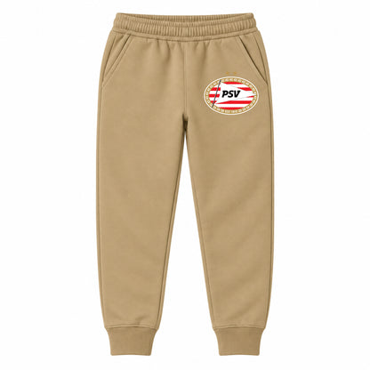 PSV Eindhoven FC youth jogger sweatpants, Khaki, Youth Large ages 10–12