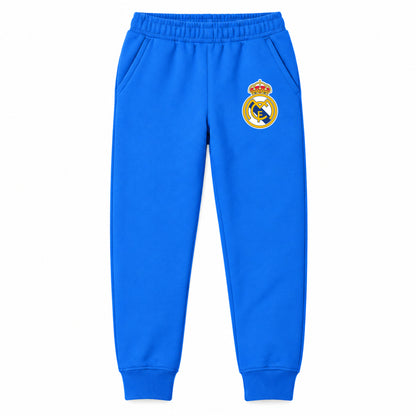 Real Madrid Soccer youth jogger sweatpants, Blue, Youth Large ages 10–12