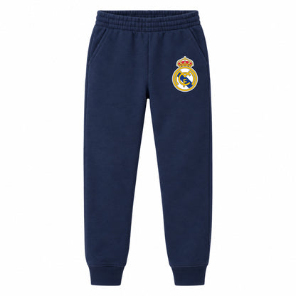 Real Madrid Soccer youth jogger sweatpants, Navy Blue, Youth Large ages 10–12