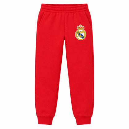 Real Madrid Soccer youth jogger sweatpants, Red, Youth Large ages 10–12