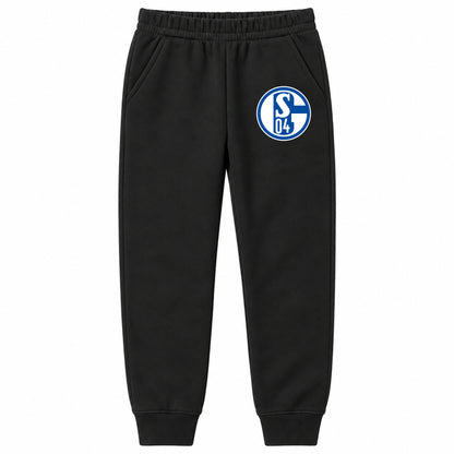 Schalke 04 FC youth jogger sweatpants, Black, Youth Large ages 10–12
