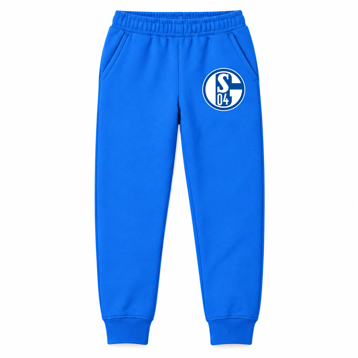 Schalke 04 FC youth jogger sweatpants, Blue, Youth Large ages 10–12