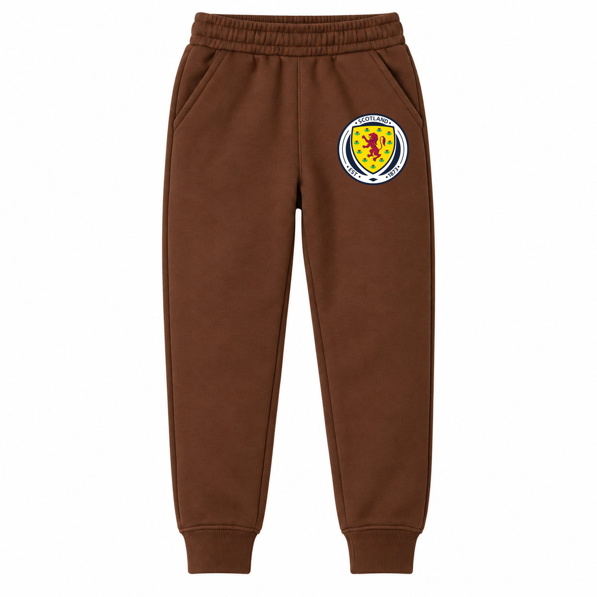 Scotland National Soccer Team youth jogger sweatpants, Brown, Youth Large ages 10–12