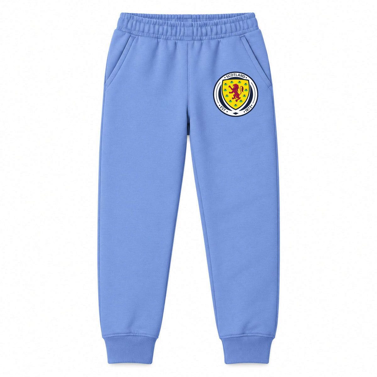 Scotland National Soccer Team youth jogger sweatpants, Carolina Blue, Youth Large ages 10–12