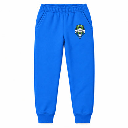 Seattle Sounders FC youth jogger sweatpants, Blue, Youth Large ages 10–12