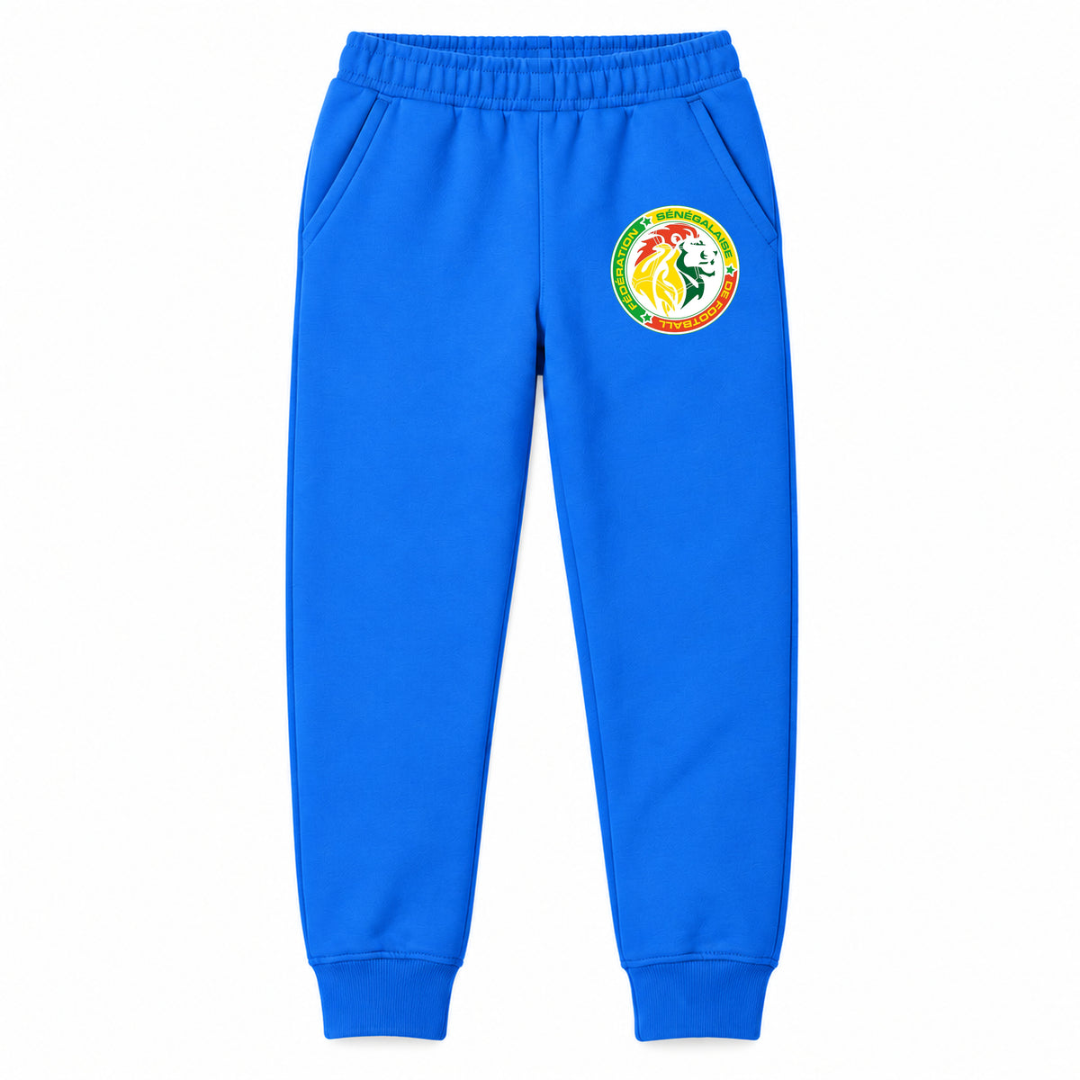 Senegal National Soccer Team youth jogger sweatpants, Blue, Youth Large ages 10–12