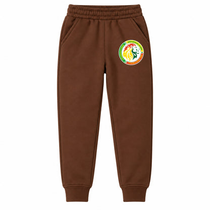 Senegal National Soccer Team youth jogger sweatpants, Brown, Youth Large ages 10–12