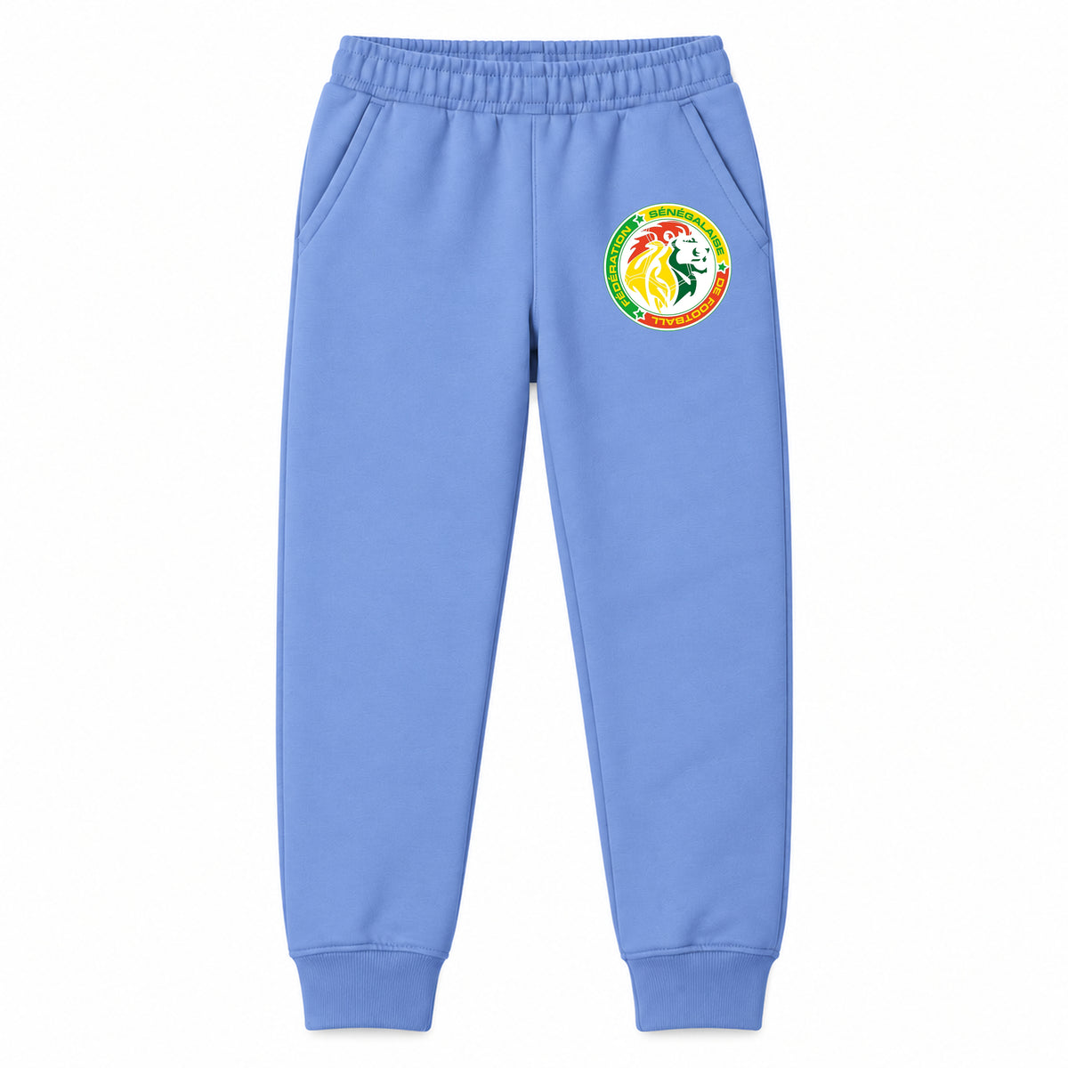 Senegal National Soccer Team youth jogger sweatpants, Carolina Blue, Youth Large ages 10–12
