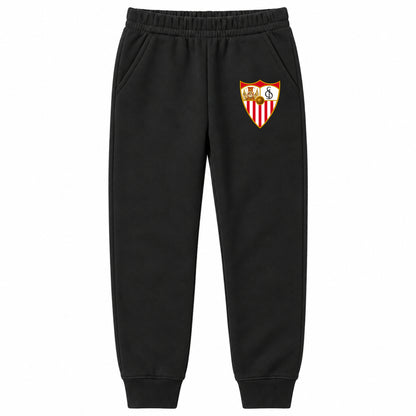 Sevilla FC youth jogger sweatpants, Black, Youth Large ages 10–12