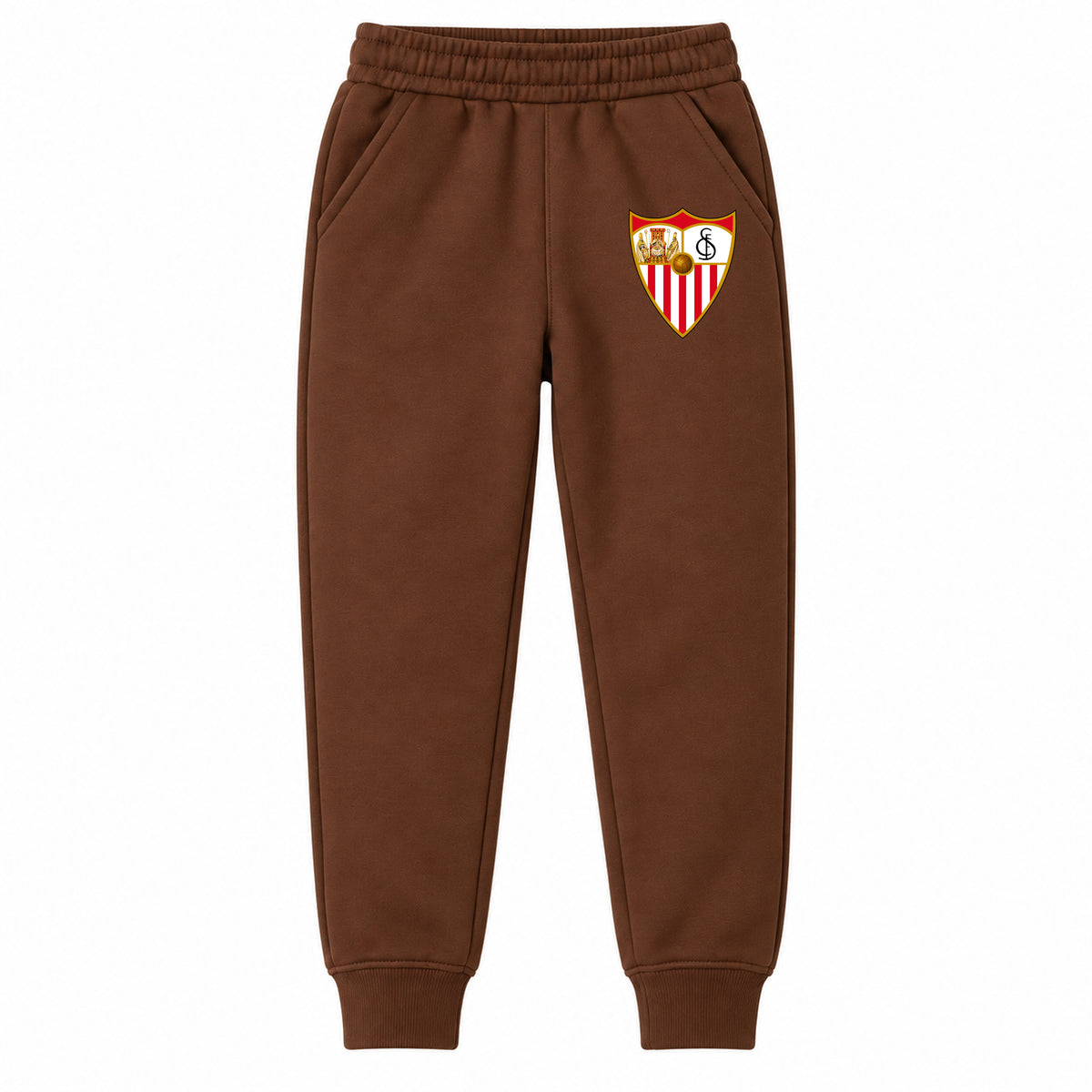 Sevilla FC youth jogger sweatpants, Brown, Youth Large ages 10–12