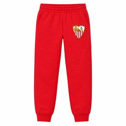Sevilla FC youth jogger sweatpants, Red, Youth Large ages 10–12