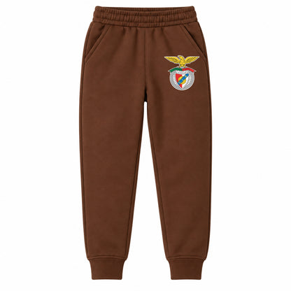 SL Benfica FC youth jogger sweatpants, Brown, Youth Large ages 10–12