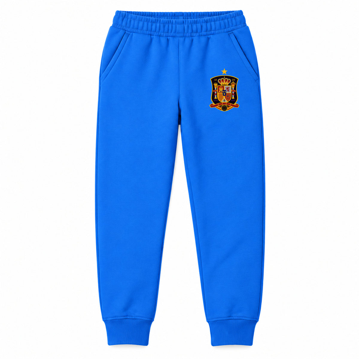 Spain National Soccer Team youth jogger sweatpants, Blue, Youth Large ages 10–12