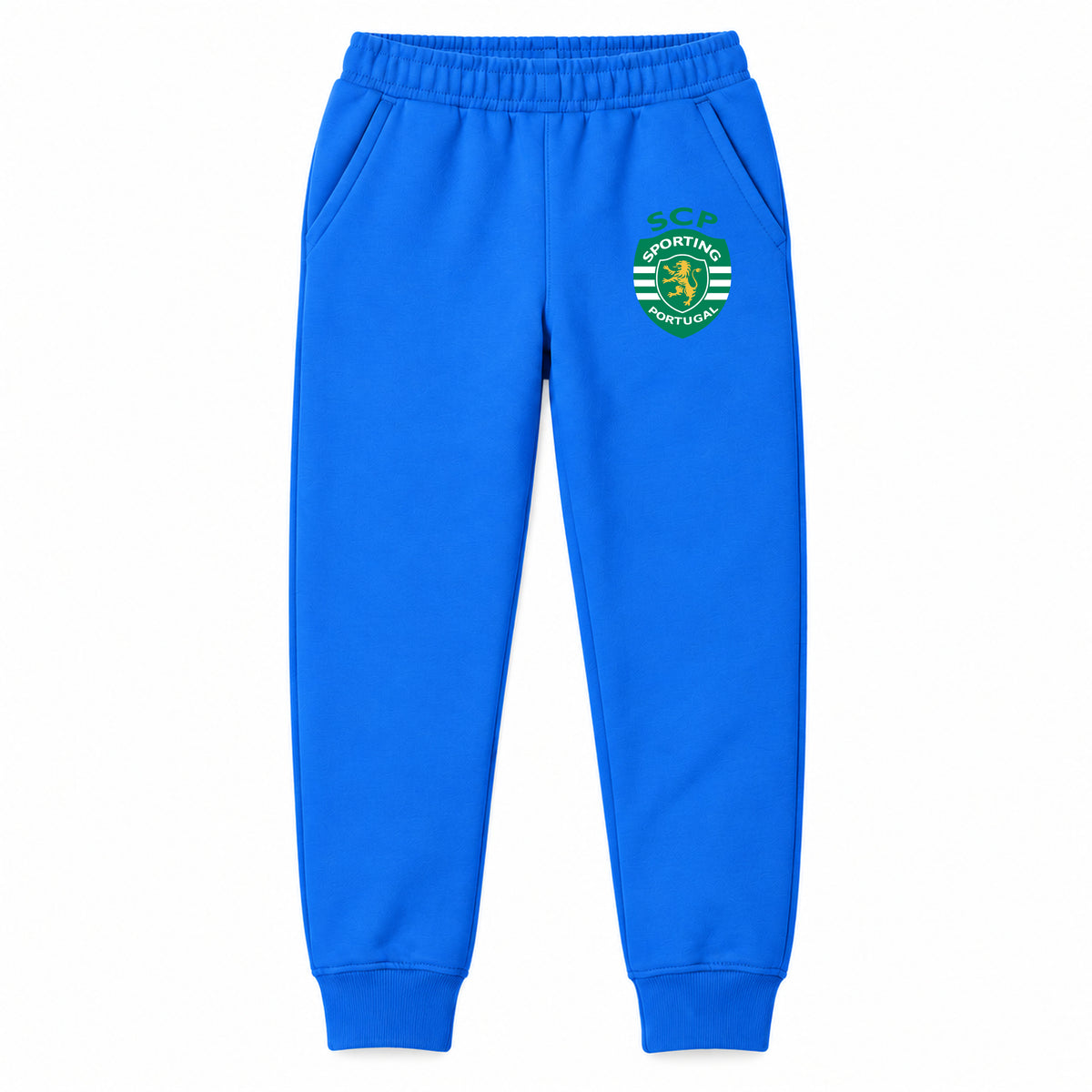 Sporting CP FC youth jogger sweatpants, Blue, Youth Large ages 10–12