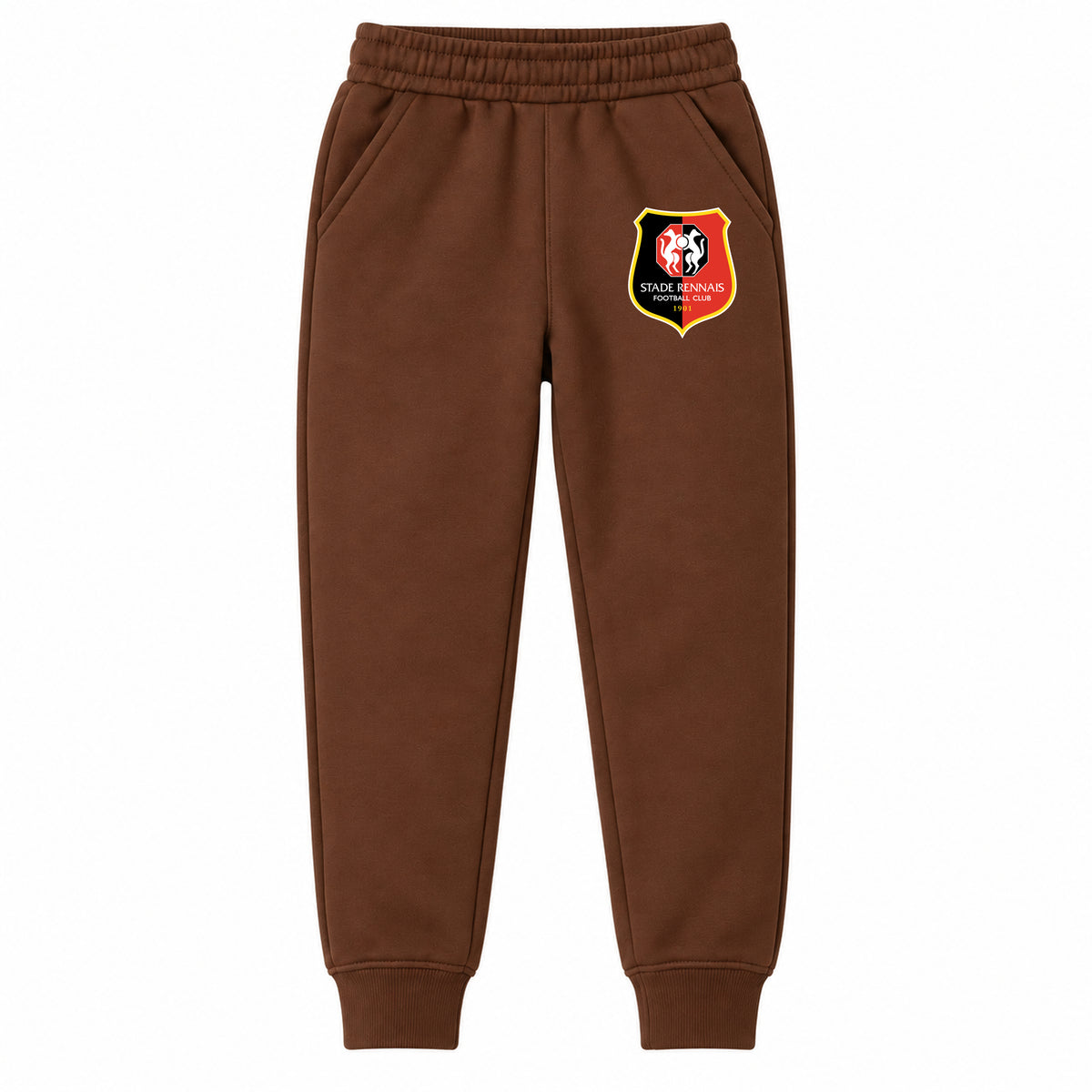 Stade Rennais FC youth jogger sweatpants, Brown, Youth Large ages 10–12