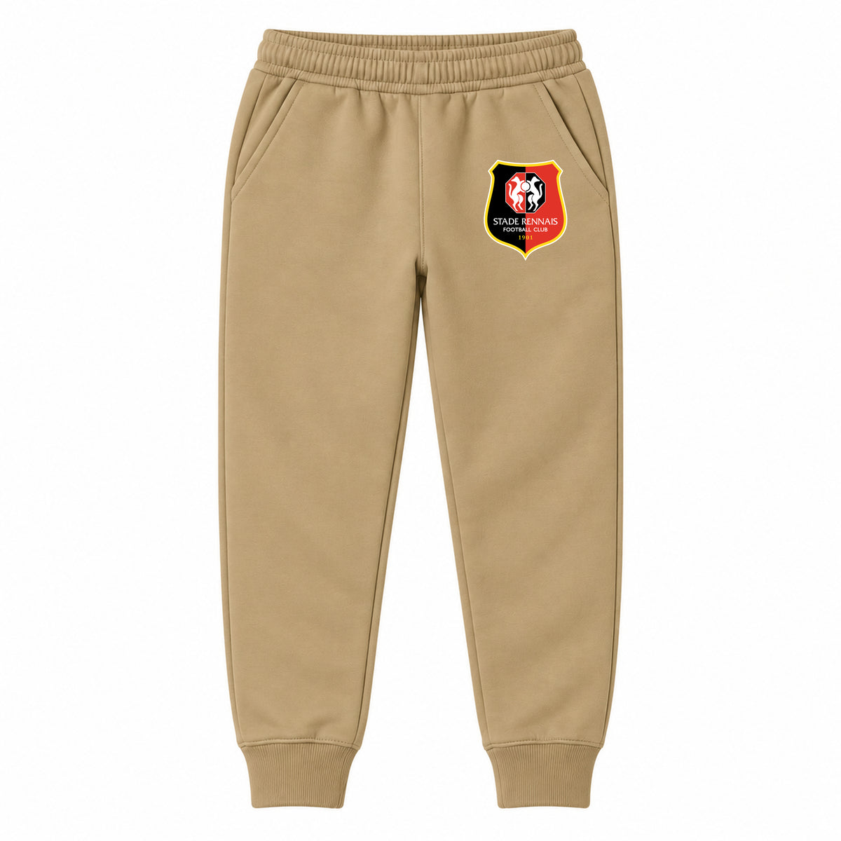 Stade Rennais FC youth jogger sweatpants, Khaki, Youth Large ages 10–12
