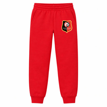 Stade Rennais FC youth jogger sweatpants, Red, Youth Large ages 10–12