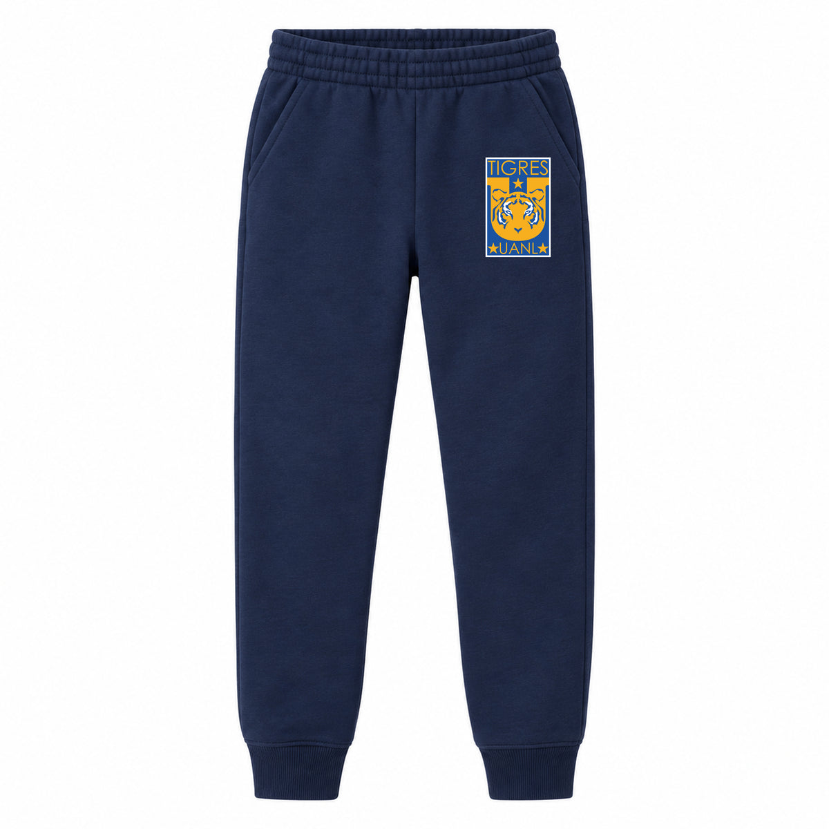 Tigres UANL FC youth jogger sweatpants, Navy Blue, Youth Large ages 10–12