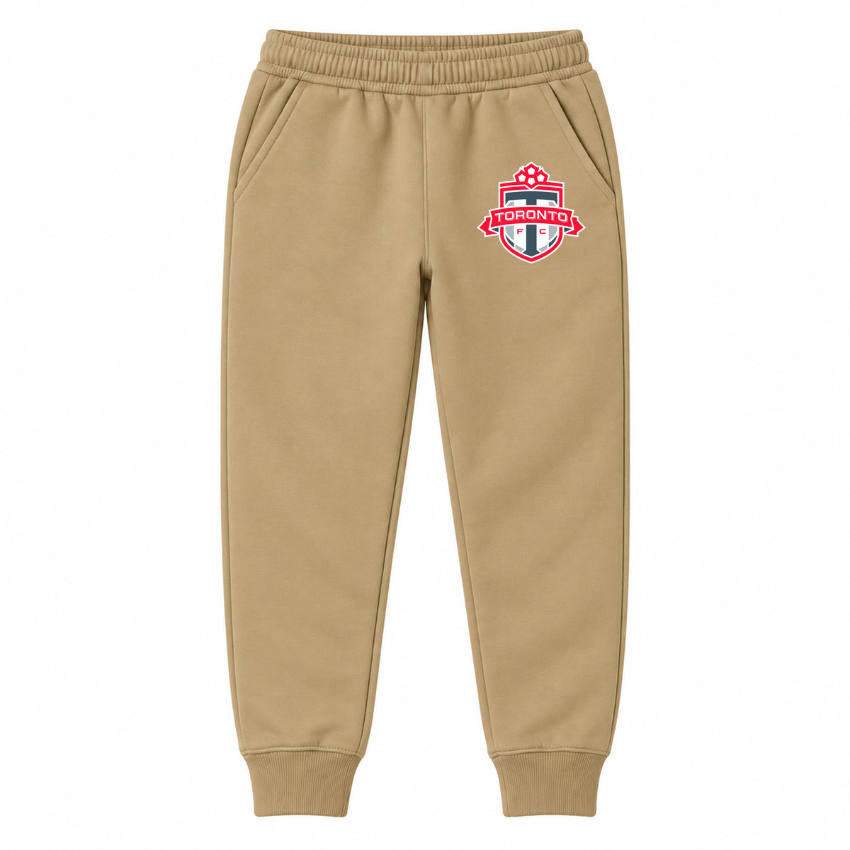 Toronto FC youth jogger sweatpants, Khaki, Youth Large ages 10–12
