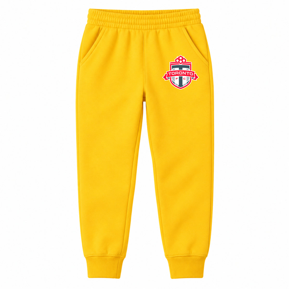 Toronto FC youth jogger sweatpants, Yellow, Youth Large ages 10–12