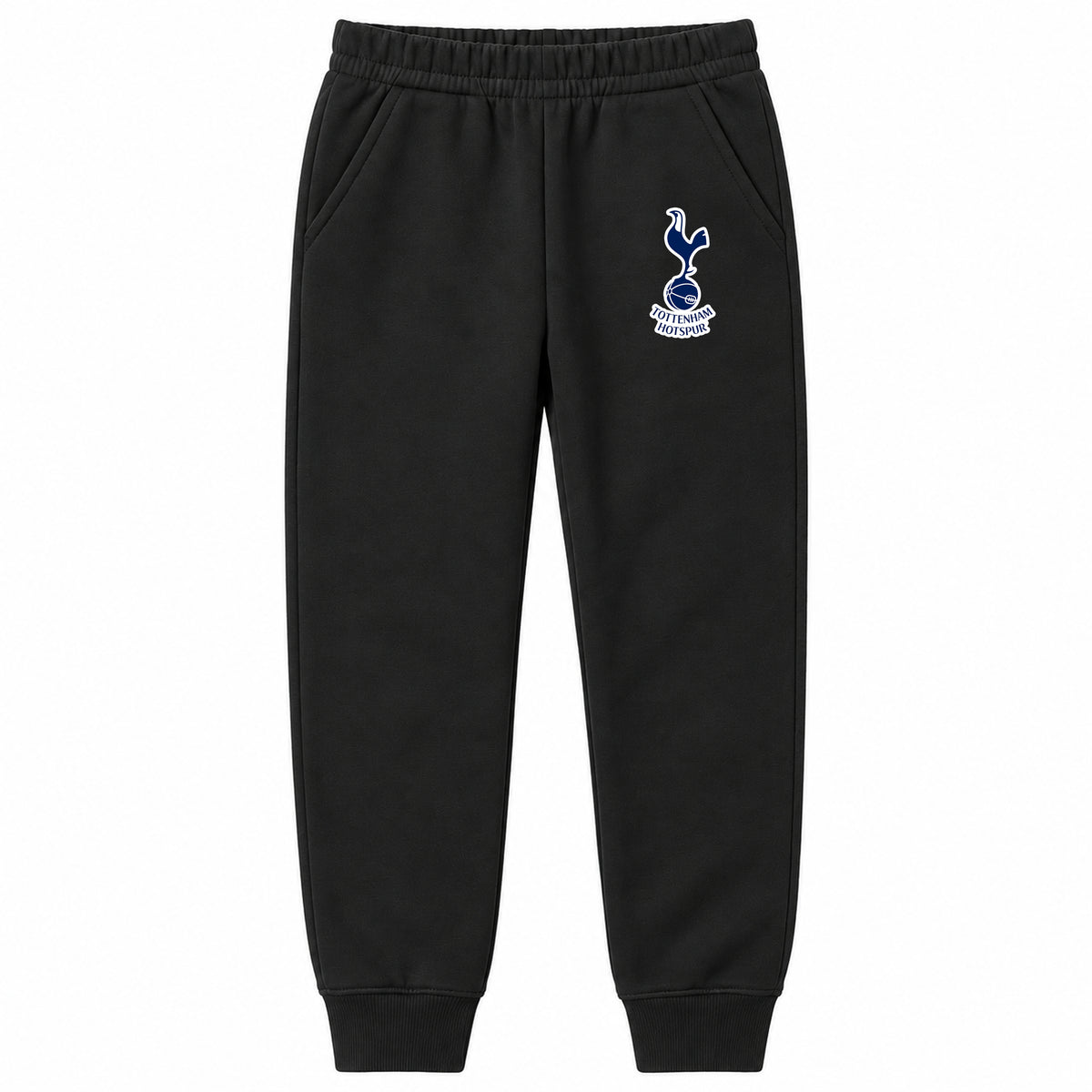 Tottenham Hotspur F.C. Soccer youth jogger sweatpants, Black, Youth Large ages 10–12