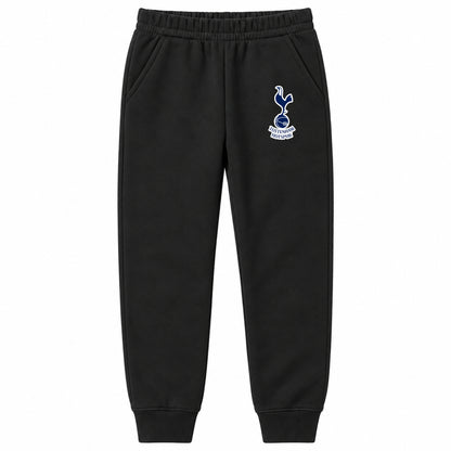 Tottenham Hotspur F.C. Soccer youth jogger sweatpants, Black, Youth Large ages 10–12