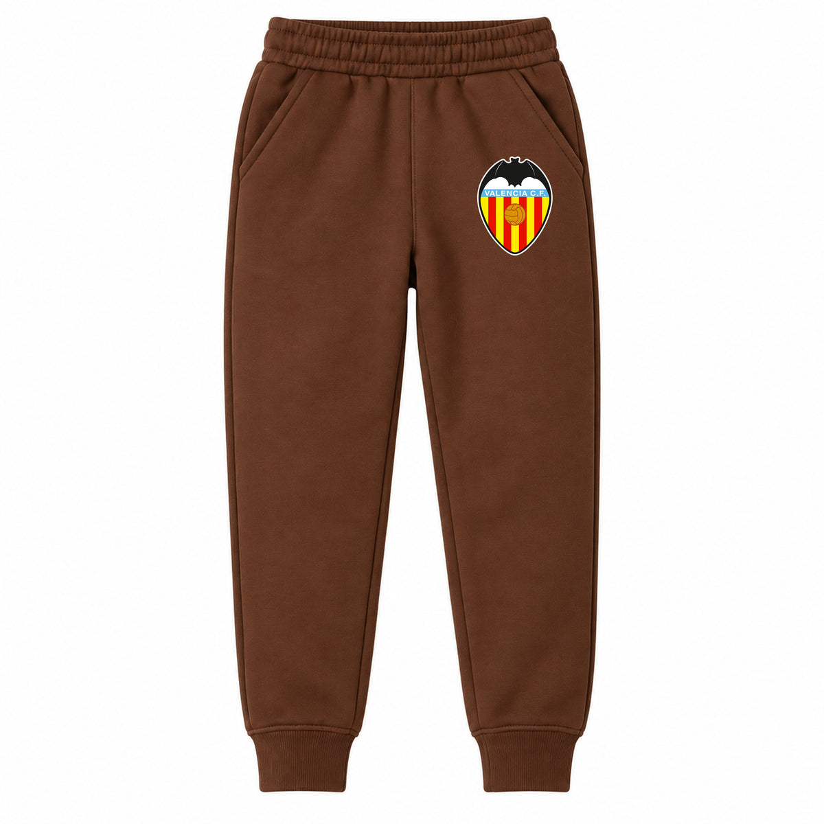 Valencia FC youth jogger sweatpants, Brown, Youth Large ages 10–12