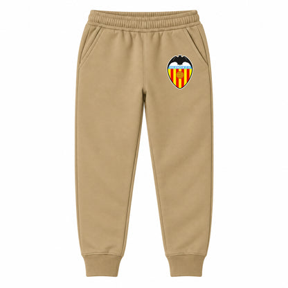 Valencia FC youth jogger sweatpants, Khaki, Youth Large ages 10–12