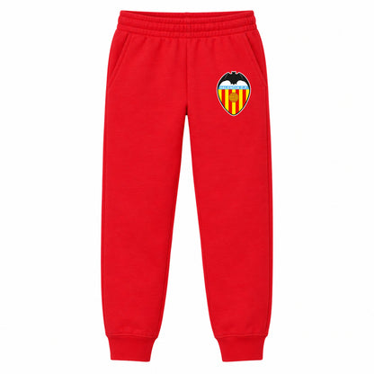 Valencia FC youth jogger sweatpants, Red, Youth Large ages 10–12