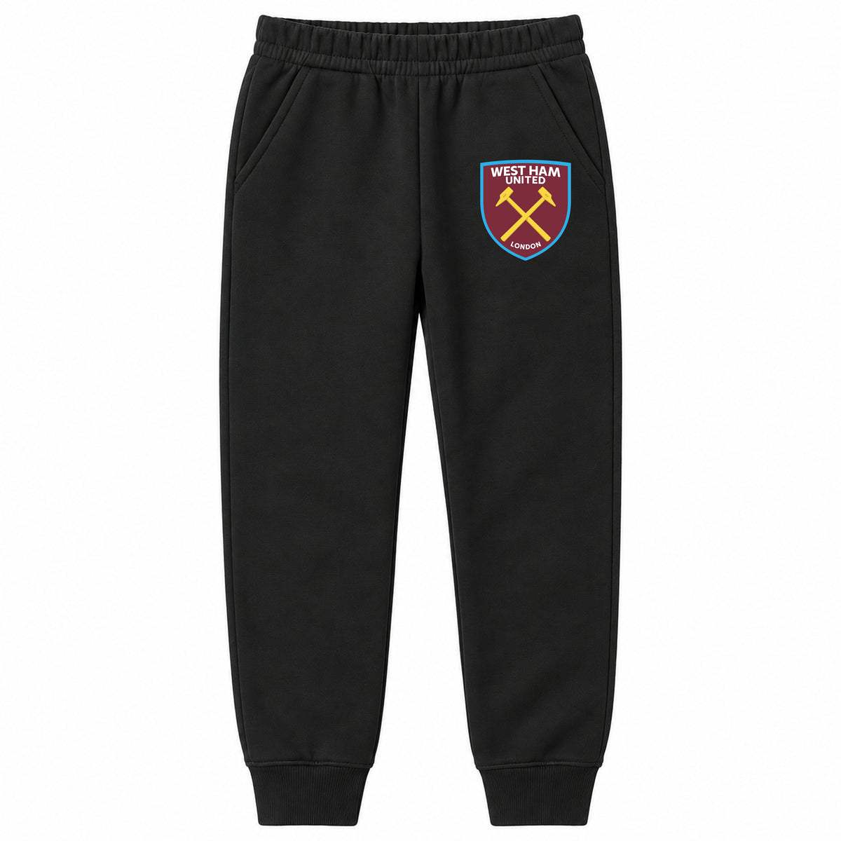 West Ham United FC youth jogger sweatpants, Black, Youth Large ages 10–12